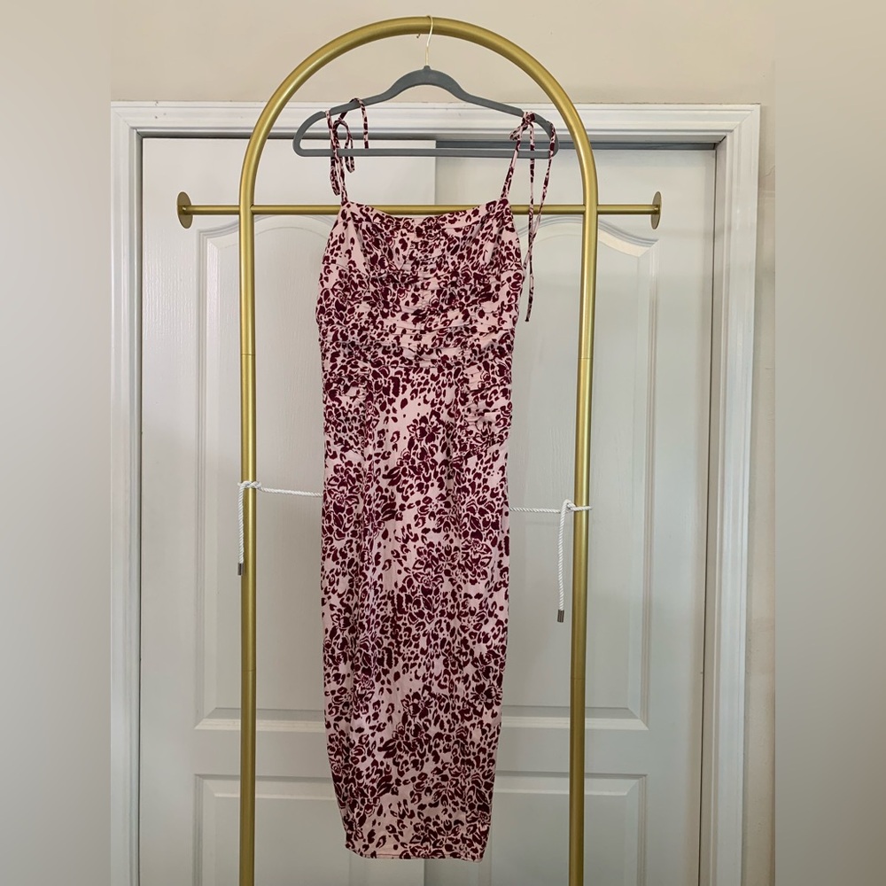 Free People Multicolor Print Midi Dress size L